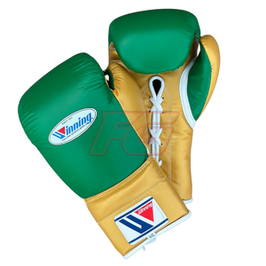 Winning Custom MMA Gloves <b>Set</b> Cowhide Leather Lace-Up High Quality OEM Supplier for Kick Boxing Training & Sparring - Product Image 5