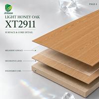 Panneau de particules mélaminé Jinbase XT2911, couleur Miel Naturel, 18 mm, finition E0, première qualité pour armoires et meubles d'intérieur