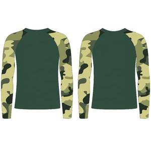 Camiseta de Pesca con Diseño de Camuflaje, Cuello Redondo, Manga Corta, Logotipo Personalizado, Sublimación, 100% Poliéster, Protección Solar UPF 50+, para Deportes al Aire Libre - Product Image 6