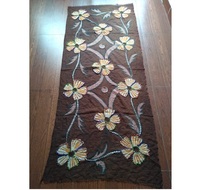 Bufanda Bordada a Mano 70x180cm, Lana Merino Pura, Antibacteriana, Ligera, Elástica en Cuatro Direcciones, Transpirable, Resistente al Viento