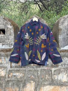 Handcrafted Cotton Kantha Suzani <b>Jacket</b> for Women – Vintage Embroidered <b>Patchwork</b> Coat with Traditional Artisan Stitching and Bo - Product Image 4