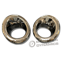Drak Penutup Lampu Kabut Krom Hitam, Jenis Dekorasi Instalasi Rim untuk Nissan Y61 Super Safari Vtec 1997-2022
