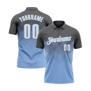 เสื้อถักพิมพ์ลายซับลิเมชั่นกันยับแบบกำหนดเอง ผ้าโพลีเอสเตอร์ แขนสั้น ระบายอากาศ แห้งเร็ว แฟชั่นฤดูร้อน สไตล์ลำลอง - Product Image 1