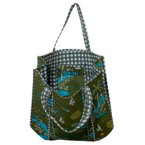 Sac fourre-tout de plage matelassé 100 % coton, grand format, doux et rembourré, réutilisable pour le quotidien, les voyages, les courses et les courses alimentaires - Product Image 3