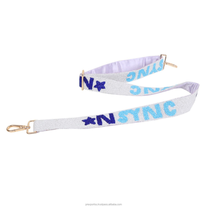 Custom Handmade Beaded <b>Bag</b> <b>Strap</b> Embroidered Shoulder <b>Strap</b> <b>Replacement</b> Purse Handle Wholesale - Product Image 3