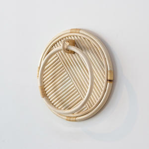 Porte-serviettes en bois, prix bas, anneau à serviettes, support en rotin naturel, accessoires de décoration de salle de bain - Product Image 2