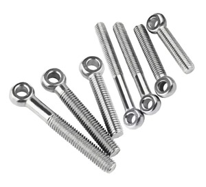 Stainless Steel Swivel Eyelet <b>Bolt</b> Zinc Finish M10 Threaded Fastening And Lifting Hardware Component - Product Image 1