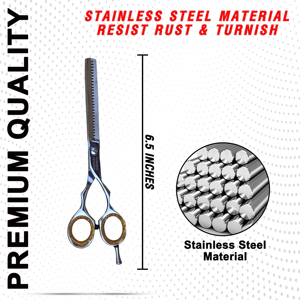 Professional <b>Barber</b> Thinning Shears <b>Set</b> Hairdressing Scissors for Hair Salon Scissor Cut Hair Cutting Tool Beauty Supply - Product Image 4