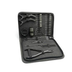 Kit d'outils professionnels pour extensions de cheveux avec aiguilles à crochet, pinces, acier inoxydable, utilisation en salon, kits d'extensions de cheveux de qualité supérieure - Product Image 3