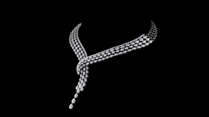 Collier de mariée de luxe de créateur, diamants de laboratoire taille poire certifiés IGI, plaqué argent rhodié, pour femme - Product Image 3