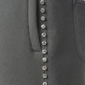 Premium Rhinestone <b>Trousers</b> For Men With Decorative Stone Pattern Slim Fit Construction And Stylish Design For Casual - Product Image 6