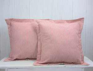 Funda de Cojín Decorativa para Sofá, 100% Algodón Tejido con Rayas Finas, Tipo Sobre, 18x18 / 20x20 - Product Image 5