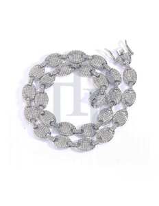 Best Hip Hop Diamond Iced Oval Link <b>Chain</b> in 925 Silver or Solid 10K 14K Gold Style <b>Rapper</b> <b>Chain</b> for Men Statement Jewelry - Product Image 1