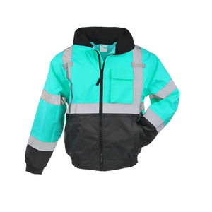 Men's Low Price Reflective Safety <b>Jacket</b> <b>Hi</b> <b>Vis</b> Work Wear Long Sleeve With Security Features <b>Waterproof</b> Comfortable For Working - Product Image 1