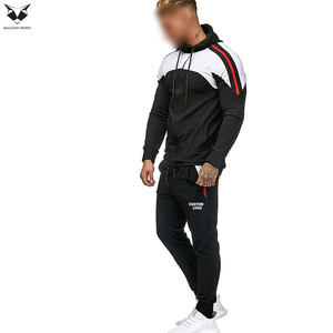 Conjunto Deportivo para Hombre de Alta Calidad, Diseño Moderno de Dos Tonos, Sudadera con Capucha y Pantalones Ajustados, Personalizable con Logotipo OEM/ODM - Product Image 2