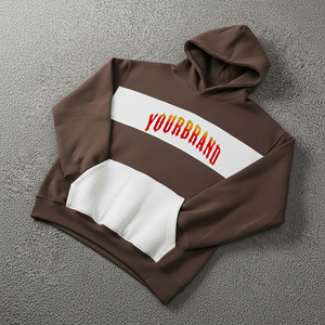 Sweat-shirts à capuche pour hommes en coton 100% lourd, personnalisés avec logo imprimé en relief, broderie, molleton surdimensionné, streetwear d'hiver - Product Image 1