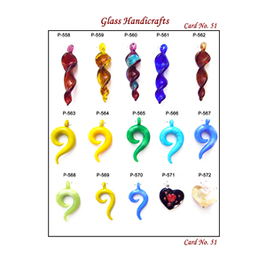 Transparent Crystal Fruit Leaf <b>Glass</b> Pendant Handmade Artisan Jewelry Making <b>Charm</b> Decorative Craft Component Bulk Wholesale MAE - Product Image 2