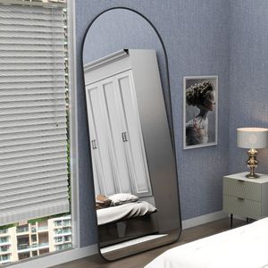 Specchio Decorativo a Figura Intera 71x32 Pollici, Grande Specchio ad Arco per Camera da Letto e Soggiorno, Specchio da Terra di Grandi Dimensioni - Product Image 3