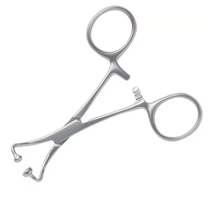 Pince à serviette chirurgicale Backhaus avec articulation à boule et à rotule, 14 cm, en acier inoxydable, à vendre - Product Image 2