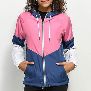 OEM/ODM Custom Made Women Color Panel Full Zipper Windbreaker Hooded <b>Jacket</b> Lightweight <b>Winter</b> Waterproof Outdoor Sports <b>Jacket</b> - Product Image 5