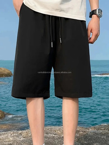 Pantalones Cortos Deportivos de Verano de Cintura Alta, Nuevos Pantalones Casuales de Estilo Urbano, Transpirables, Impermeables, 100% Algodón Lavado, Corte Regular, Versátiles - Product Image 3