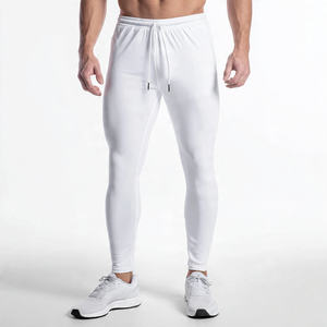 Leggings de compresión para hombre, capa base, para correr, con cintura alta y cordón ajustable, pantalones deportivos para fitness - Product Image 3