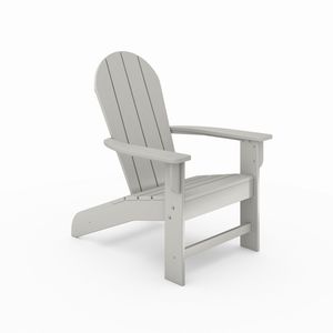 Sedia Adirondack in Legno Sintetico HDPE Grigio Scuro di Alta Qualità per Piscina, Patio e Giardino Elegante - Product Image 1