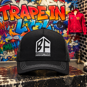 Casquette de chauffeur de camion OEM en gros de haute qualité, personnalisable avec logo brodé 3D, en polaire et tissu Oxford Dobby, 5 panneaux, respirante, pour l'extérieur et les fêtes - Product Image 1