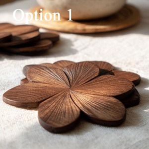 Flower Shape Wooden Mats Pad Ideal For <b>Table</b> <b>Protection</b> Stylish Dining <b>Table</b> Decor And Heat Resistant Use Handcrafted From India - Product Image 2