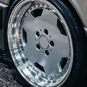 Cerchi in Lega Altamente Apprezzati 17 18 19 Pollici 5x112 Staggered SML Rivet Disk per <span class=keywords><strong>Mercedes</strong></span> <span class=keywords><strong>Benz</strong></span> Classico W124 <span class=keywords><strong>W126</strong></span> W201 W140 - Product Image 1