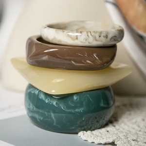 Creative Art Zone - Pulseras Elegantes de Resina para Mujer, Diseño Moderno de Primera Calidad para Uso Diario y de Fiesta - Product Image 5