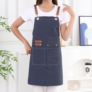 IKZARSA <b>Back</b> Strap Bib Sleeveless Comfortable Denim Professional Barber Salon Apron | Adjustable Fashion Style Customized Colors - Product Image 5