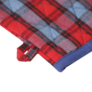 Guantes de horno con diseño a cuadros, 100% algodón orgánico, guante de horno más vendido a un precio asequible. Proveedor en India. - Product Image 4