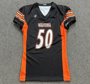 Maillot de football américain respirant brodé sur mesure pour hommes, avec patch cousu, vente en gros d'usine, tenue de football américain, maillot de rugby - Product Image 3