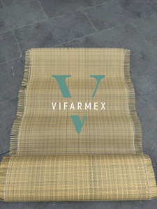 Tapis en rotin noir tressé perforé, motif personnalisable, décoration intérieure, mobilier, durée de vie de 10 ans, garder au sec, marque VIFARMEX OEM - Product Image 4