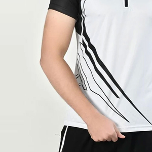 เสื้อเชิ้ตแขนสั้นผู้ชายผ้าฝ้ายถักเนื้อแน่น 100% ระบายอากาศได้ดี รับผลิตโลโก้ตามสั่ง ขายส่ง - Product Image 3