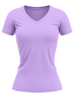 Women V-Neck <b>Long</b> Knitted T-Shirt Short <b>Sleeve</b> Solid Color 100% Polyester Regular Fit Casual Summer Anti-Uv <b>Top</b> - Product Image 3