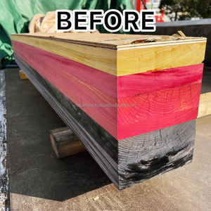 Chapa de Ciprés Japonés Hinoki IRODORITAI con Rayas Amarillas Teñidas a Alta Presión, Patentada, Diseño Japonés, Textura Lisa, Corte en Rodajas - Product Image 5