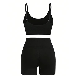 Vêtements de sport confortables pour femmes, ensemble de sport 2 pièces, soutien-gorge de sport et legging, ensemble de yoga de haute qualité, tenue de fitness pour femmes, couleur violette - Product Image 6