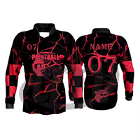 Camisetas de Paintball con Logotipo Personalizado, Edición Deportiva de Calidad Profesional, Nuevo Diseño, Ropa Deportiva, el Mejor Estilo, Tela Técnica de Poliéster de Secado Rápido