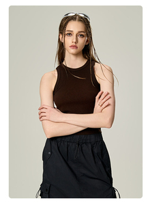 KAALS INDUSTRIES Nouvelle Collection Débardeurs Femme Tendance Style Hip Hop Uni Été Décontracté Respirant Écoresponsable en Toile - Product Image 3