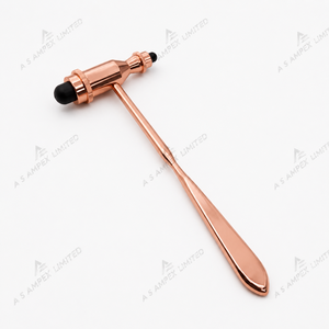 Martillo de Reflexos de Percusión de Acero Inoxidable Color Oro Rosa, Manual, Ligero, Certificado CE, SHARIF ELAHI CORPORATION, Kit Quirúrgico Clase I - Product Image 1