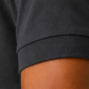 Polo de Hombre Gris Oscuro con Cierre, Diseño de Logotipo Personalizado, Manga Corta, Mezcla de Algodón Premium, Polo de Golf Casual de Lujo, OEM, Moda - Product Image 6
