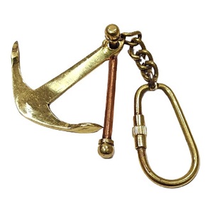 Llavero Náutico de Ancla de Latón Macizo, Color Oro Antiguo, para Hombres, Mujeres, Amantes de los Viajes y Entusiastas de la Náutica - Product Image 6