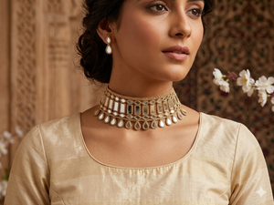 Luxury Fancy Traditional Floral Embroidery Cording Indian Shisha Mirror Zari Work Handmade Sexy Vintage 100% Polyester <b>Lace</b> - Product Image 3