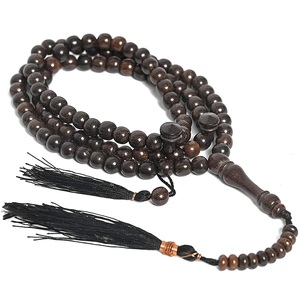 Venta de Fábrica: Rosario Musulmán de Cristal Natural con Borla Metálica, Cuentas de Alta Calidad para Oración Islámica, Tasbih, Tasbeeh - Product Image 5