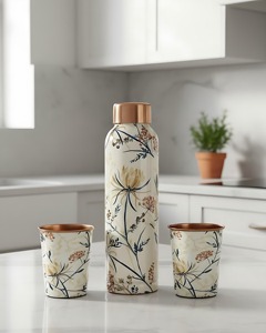 Bouteille d'eau en cuivre pur à 100 %, style classique, grande capacité, anti-fuite, écologique, pour usage domestique, finition lisse, prix de gros - Product Image 6