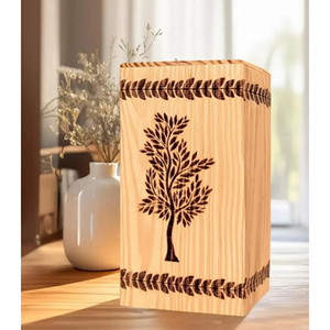 Eco Friendly Handmade Wooden Urn Wooden Memorial Urn for Loved One Ashes Wooden Keepsake Cremation Urn Manufacturer by AYAANS - Product Image 1