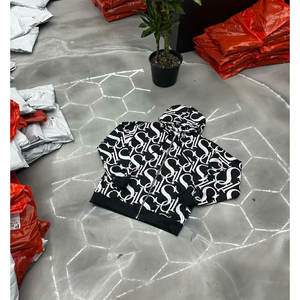 Sudaderas SDL con diamantes, estilo hip hop, personalizadas, transpirables, para invierno, negras, 500 gsm, fabricantes, 100% algodón, sudaderas para hombre - Product Image 3