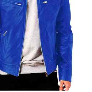 Vestes en cuir véritable vintage unisexe, style rétro classique, de haute qualité, avec logo frontal, pour l'hiver - Product Image 4